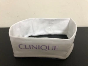x3 Clinique Logo Woman Shower Headband White/Purple One Size Fit All - Picture 1 of 1