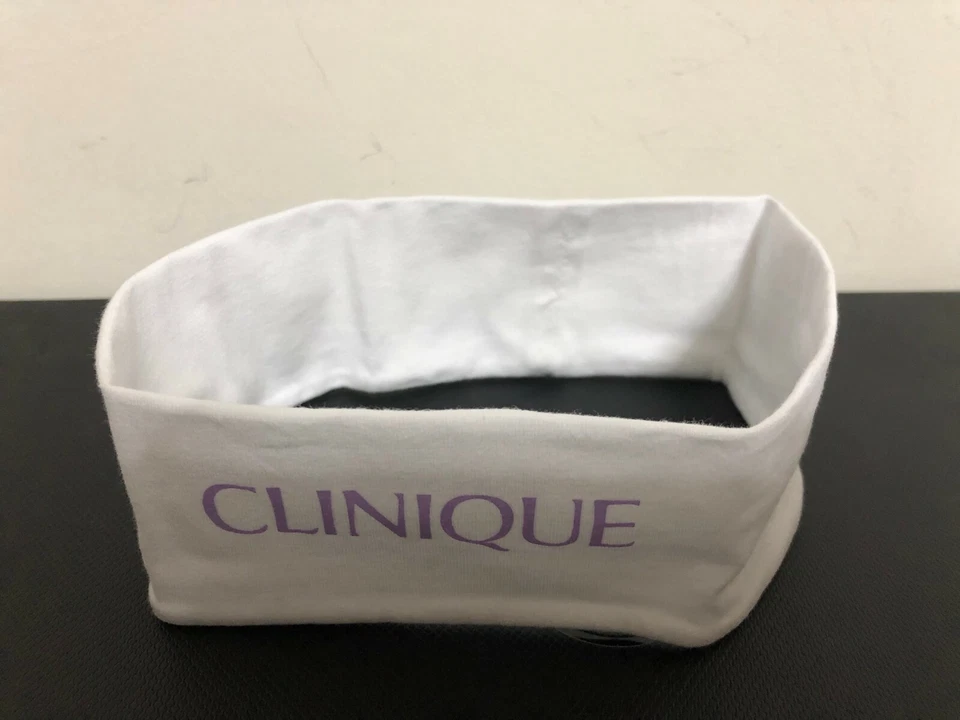 x3 Clinique Logo Woman Shower Headband White/Purple One Size Fit All - Image 1 of 1
