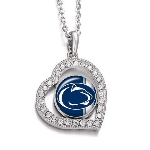 Penn State Nittany Lions Womens Sterling Silver Chain Necklace With Pendant D19 Cover
