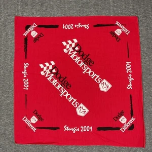 Vintage Sturgis 2001 Dodge Motorsports 20" Bandana Handkerchief Made USA Durag - Picture 1 of 11