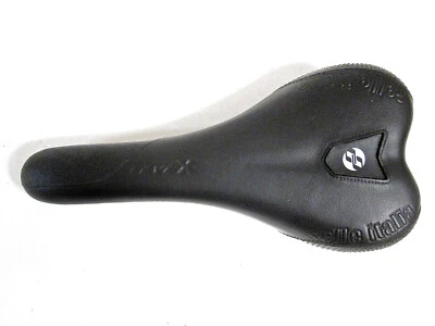 Sillín de cuero negro vintage Selle Italia Italia Foto 1 de 4