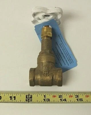 Nibco HydraPure Threaded Bronze T111-LF 1/2" Gate Valve NL050X6 300 CWP NOS - Image 1 of 4