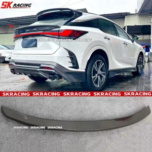 Carbon Fiber Tail Trunk Spoiler Wing Trim 1PCS For Lexus RX350 RX450 2023-2024 - Picture 1 of 14