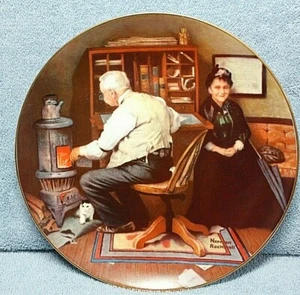 Placa coleccionable Rockwell's Keeping Company 8 1/2 pulgadas Bradford Exchange - Imagen 1 de 8