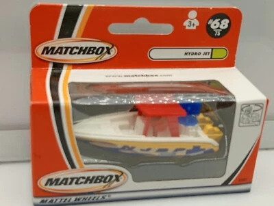 Matchbox Superfast  / MB 525 - Speed Boat - White & Yellow - NJBP - Image 1 of 4