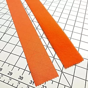 Velcro® Marke 2" Orange Haken & Schlaufe Set - AUFNÄHEN TYP - 1 YARD - UNGESCHNITTEN - Bild 1 von 3