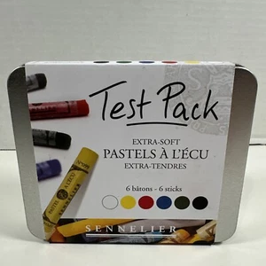 Sennelier Test Pack Extra-Soft Pastel Full 6 Stick Set White, Black, Red, Bleu.. - Picture 1 of 8