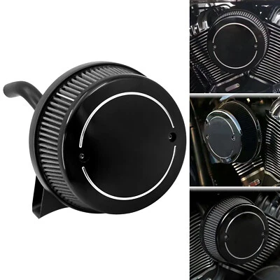 Filtro de admisión de filtro de aire CNC de alto flujo negro apto para Indian Chief Roadmaster Foto 1 de 4