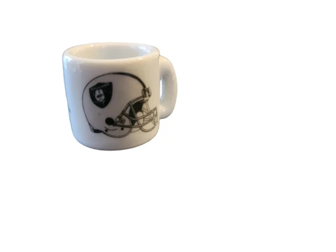 NFL Oakland Raiders Mini Miniature Ceramic Mug Vintage Collectible 1.25” Cover