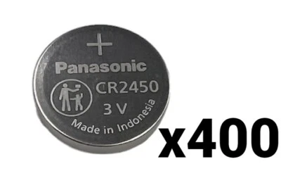 400 Baterías de Litio 3v NUEVAS A GRANEL PANASONIC CR2450 CR 2450 EXP 2033 Foto 1 de 4