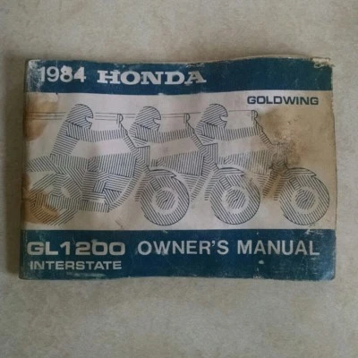 1984 Honda Gl 1200 Goldwing Originales Owner's Manual Interestatal Manual - Imagen 1 de 3