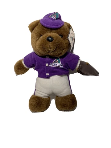 2002~MLB Arizona Diamondbacks~Plush Bear~Retro Colors~By Good Stuff~New W/Tags Cover