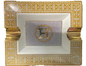 Mosaic Gold Luxury Bone China Astray Platter - Picture 1 of 1