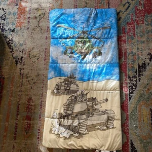 Vintage 1992 FUNTIME MZH Inc GI Joe/army Children's Sleeping Bag 30 X 57 - Picture 1 of 9