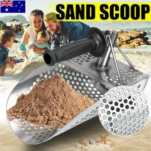 Stainless Steel Metal Detector Tools Sand Scoop Anti Corrosion Digging Shovel AU - Picture 1 of 9