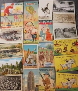 Postcards: 94 WWII Military & Tourist- 25 Folding Postcards: Vtg&Chinese-History - Picture 1 of 23