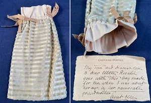 Victorian Cream Silk Faille Voided Velvet Striped Drawstring Reticule Bag Purse - Picture 1 of 2
