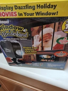 Star Shower Window Wonderland Projector 12 Movies - 6 Christmas & 6 Halloween - Picture 1 of 4