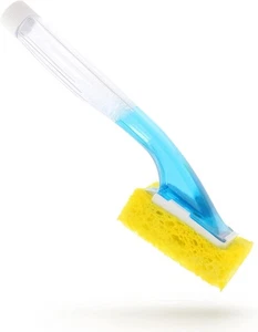 Esponja para platos con mango dispensador de jabón, varita Claro  - Picture 1 of 7