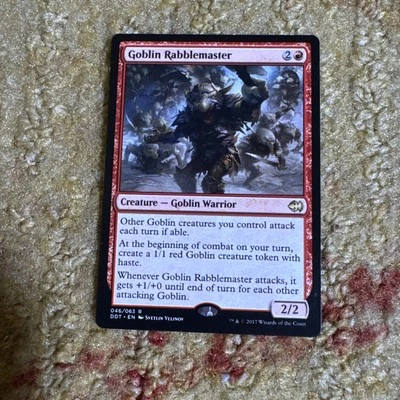 Goblin Rabblemaster Duel Decks: Merfolk vs. Goblins mtg Magic The  Gathering - Image 1 of 2