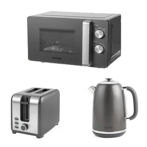 Salter Cosmos Kettle Toaster Microwave Set Kitchen Countertop Fast Boil 2-Slice - Picture 1 of 7