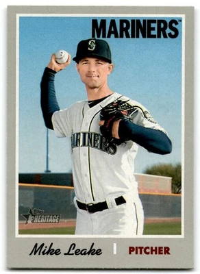 2019 Topps Heritage Mike Leake Seattle Mariners #289 - Image 1 of 2