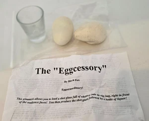 The Eggcessory Magic Trick Volpe Nera Mago Illusione Sacchetto Uovo Routine - Foto 1 di 9