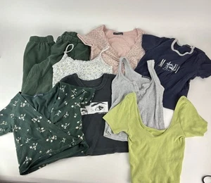 Lot Of 8 Brandy Melville Knit Tops Tanks And Pant Assorted Styles - Picture 1 of 9