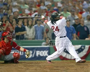 Manny Ramirez Boston Red Sox at bat playoff Angels 8x10 11x14 16x20 photo 187 - Picture 1 of 1