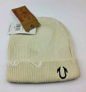 True Religion Winter Knit Hat Ivory - Picture 1 of 6