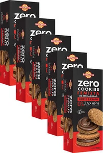 Cookies Doppelkekse gefüllte Kekse mit Kakao-Creme ohne Zucker 900g Griechenland - Bild 1 von 3
