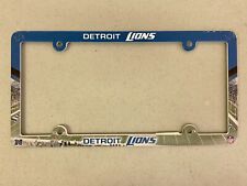 Detroit Lions Football NFL Vibrant Plastic Retro License Plate Frame Holder