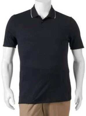 FILA Golf Polo Big Black Short Sleeve Tru Dry Classic Mens Shirt $48 NEW-sz 4X - Image 1 of 4