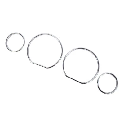 4X Anillos de ajuste de tablero cromados Velocímetro Medidor Panel de racimo para BMW E36 M3 GT Z3 Foto 1 de 4