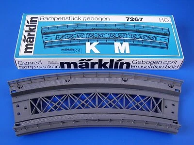 MARKLIN H0 - 7267 - CURVED RAMP SECTION - M K Track / BOX - LN - Image 1 of 2