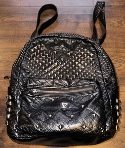 Backpack Rivet Studded School Bookbag Daypack Anti Theft Rucksack Bag - Picture 1 of 12