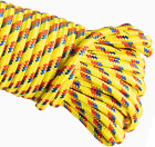 100 Ft. Diamond Braided Polypropylene Rope 1/4 Inch Utility Rope For Flag Pole T