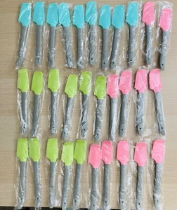 30pcs Mini Silicone Cream Butter Cake Spatula Mixing Batter Scraper random color - Picture 1 of 4
