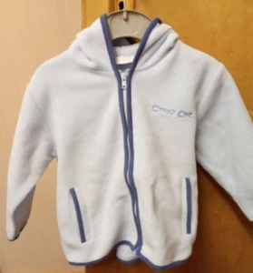 Baby Boy Light Blue Fleece Zip Hooded Cardigan, 18-24 months - Picture 1 of 5
