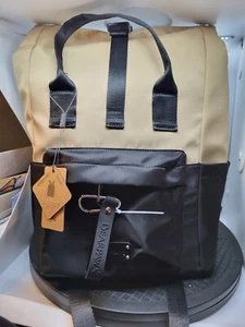 Bearpaw Mochila Convertible Unisex Doble Mango Tostado y Negro Funda para Laptop Nueva con Etiquetas - Imagen 1 de 6