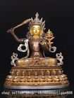 Ancienne épée tibétaine bronze doré argent Manjushri Tara déesse de Bouddha