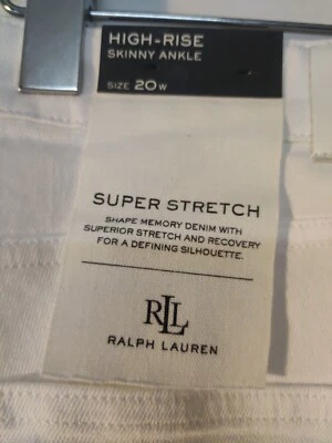 NWT Lauren by RL High-Rise Skinny Ankle Woman Pants Sz 20W - Image 1 of 4