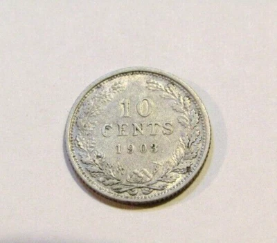 Netherlands 1903 10 Cents Silver Coin - Image 1 of 4