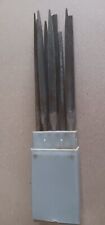 Heller Tool Division Vintage Needle Round Handle Hand Files  - 11 In Box Pre-Own