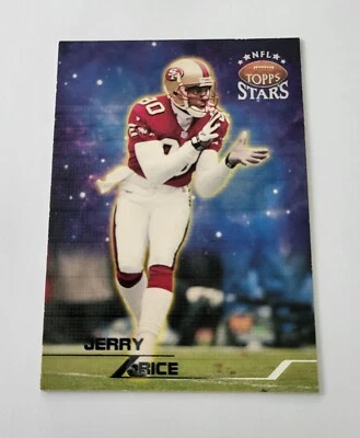 1998 NFL Topps Stars San Francisco 49ers Jerry Rice Silver Star #'d 2956/3999 75 - Image 1 of 2