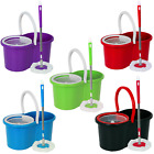 360 FLOOR MAGIC SPIN MOP BUCKET SET MICROFIBER ROTATING DRY HEADS WITH 2 HEADS