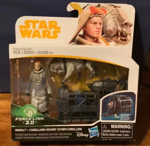 Star Wars Force Link 2.0 Rebolt Action Figure with Corellian Hound by Hasbro D30 - Picture 1 of 11