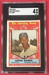 1959 TOPPS #559 Ernie Banks  All-Star  SCG 4 VG/EX Chicago Cubs ⚾️ - Picture 1 of 3
