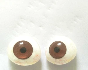 Prótesis de ojo artificial marrón oscuro/luz tono en estuche esterilizado - Imagen 1 de 4