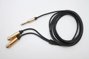 6.35mm Jack Audio Splitter - 6.35mm Male to Dual 6.35mm Female - 3M - Picture 1 of 5